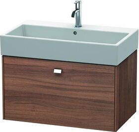 Duravit Waschtischunterbau BRIOSO Griff chrom 442x784x459mm nussbaum natur