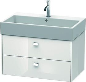 Duravit Waschtischunterbau BRIOSO Griffe chr 442x784x459mm weiß hochglanz