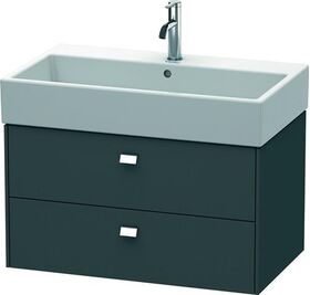 Duravit Waschtischunterbau BRIOSO Griffe chrom 442x784x459mm graphit matt