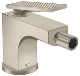 Einhebel-Bidetmischer AXOR CITTERIO m ZAG HGri Rautenschliff brushed nickel