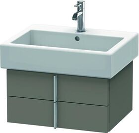 Duravit Waschtischunterbau VERO 431x550x298mm flannel grey seidenmatt