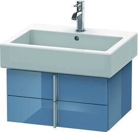 Duravit Waschtischunterbau VERO 431x550x298mm stone blue hochglanz