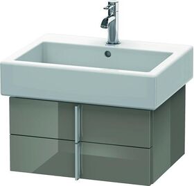 Duravit Waschtischunterbau VERO 431x550x298mm flannel grey hochglanz