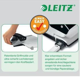 Leitz Locher NeXXt 50081062 max. 30Bl. Metall violett