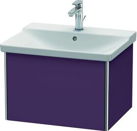 Duravit Waschtischunterbau XSQUARE 405x610x473mm aubergine seidenmatt