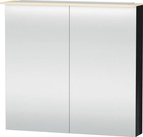 Duravit Spiegelschrank X-LARGE 138x800x760mm schwarz hochglanz