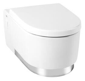 Geberit WC-Sitz JOOP! m De abnehmbar Scharniere Edelstahl weiß