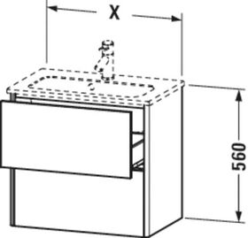 Duravit WTU COMPACT XSQUARE 560x610x388mm basalt matt