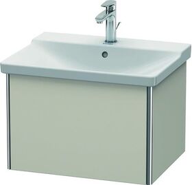 Duravit Waschtischunterbau XSQUARE 405x610x473mm taupe matt