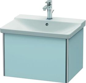 Duravit Waschtischunterbau XSQUARE 405x610x473mm lichtblau seidenmatt