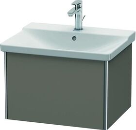 Duravit Waschtischunterbau XSQUARE 405x610x473mm flannel grey seidenmatt