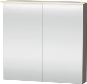 Duravit Spiegelschrank X-LARGE 138x800x760mm flannel grey seidenmatt