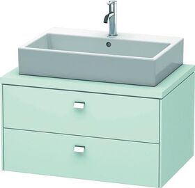 Duravit Konsolenunterschrank BRIOSO Griffe chr 442x820x550mm lichtblau matt