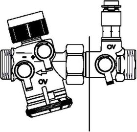 OV Regulierventil Cocon QTZ m Messblende 2 x AG DN 15 150-1050 l/h