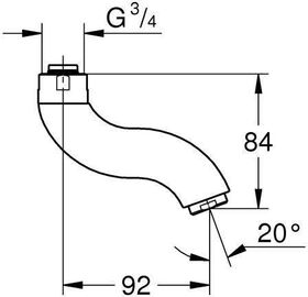 Grohe Auslauf kurz, 90mm