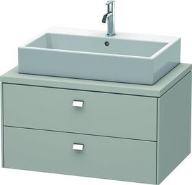 Duravit Konsolenunterschrank BRIOSO Griffe chr 442x820x550mm betongrau matt