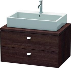 Duravit Konsolenunterschrank BRIOSO Griffe chr 442x820x550mm kastanie dunkel