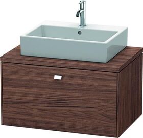 Duravit Konsolenunterschrank BRIOSO Gri chrom 442x820x550mm nussbaum dunkel