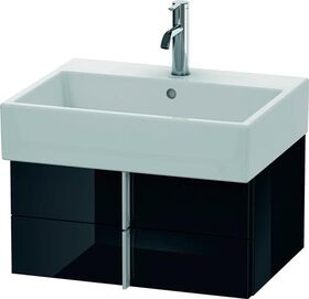 Duravit Waschtischunterbau VERO AIR 298x584x431mm schwarz hochglanz