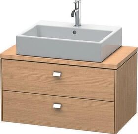 Duravit Konsolenunterschrank BRIOSO Griffe chr 442x920x480mm weiß hochglanz