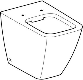 Geberit Stand-Tiefspül-WC iCon Square Rimfree wandb. geschlossene Form weiß