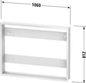 Duravit Einbauset LICHT & SPIEGEL für Good und Better-Version 1061x139mm