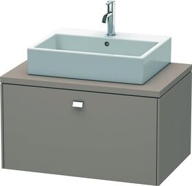 Duravit Konsolenunterschrank BRIOSO Griff chrom 442x820x550mm basalt matt