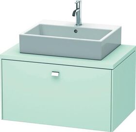 Duravit Konsolenunterschrank BRIOSO Griff chrom 442x820x550mm lichtblau matt