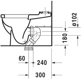 Duravit Stand-WC-Kombination STARCK 3 360x655mm, Abgang Vario weiß