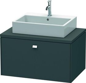 Duravit Konsolenunterschrank BRIOSO Griff chrom 442x820x550mm graphit matt