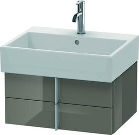 Duravit Waschtischunterbau VERO AIR 298x584x431mm flannel grey hochglanz