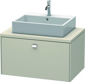 Duravit Konsolenunterschrank BRIOSO Griff chrom 442x820x550mm taupe matt