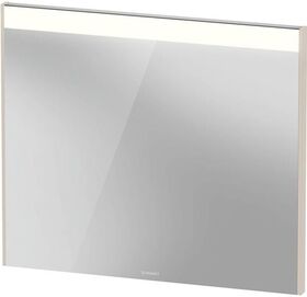 Duravit Spiegel BRIOSO 820x35mm, mit Beleuchtung taupe matt