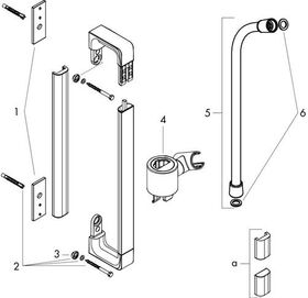 Brausestange E AXOR CITTERIO 900mm stainless steel optic