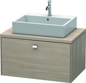 Duravit Konsolenunterschrank BRIOSO Griff chrom 442x820x550mm pine silver