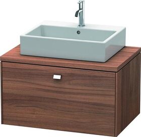 Duravit Konsolenunterschrank BRIOSO Griff chrom 442x820x550mm nussbaum natur