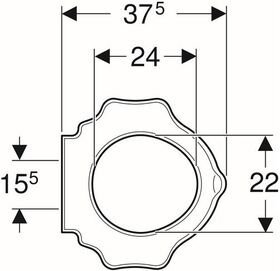 Geberit WC-Sitzring BAMBINI Schildkrötendesign verkehrsgelb