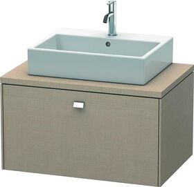 Duravit Konsolenunterschrank BRIOSO Griff chrom 442x820x550mm leinen