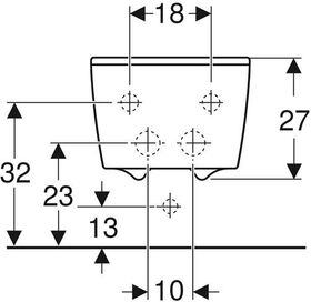 Geberit Wandbidet XENO² geschlossene Form, ohne Überlauf weiß KT