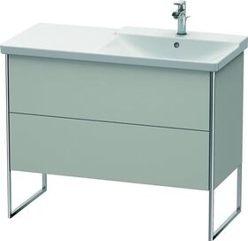 Duravit Waschtischunterbau XSQUARE Be rechts 805x1010x473mm betongrau matt