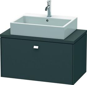 Duravit Konsolenunterschrank BRIOSO Griff chrom 442x820x480mm graphit matt