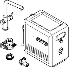 Grohe Einhand-Spültischbatterie-Set BLUE L-Auslauf chr