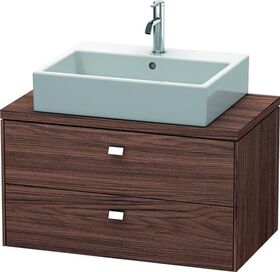 Duravit Konsolenunterschrank BRIOSO Griffe chr 442x820x480mm nussbaum dunkel