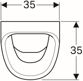 Geberit Urinal ALLER m K. Zul v hint Ab nach hinten weiß KT