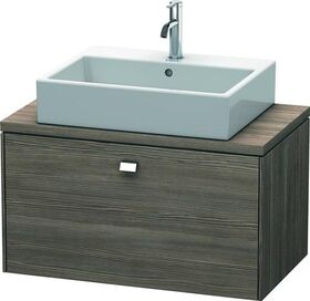 Duravit Konsolenunterschrank BRIOSO Griff chrom 442x820x480mm pine terra