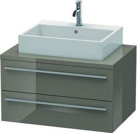 Duravit Konsolenunterschrank X-LARGE 440x800x548mm flannel grey hochglanz