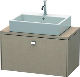 Duravit Konsolenunterschrank BRIOSO Griff chrom 442x820x480mm leinen