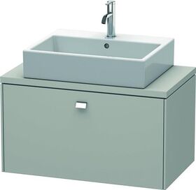 Duravit Konsolenunterschrank BRIOSO Griff chrom 442x820x480mm betongrau matt