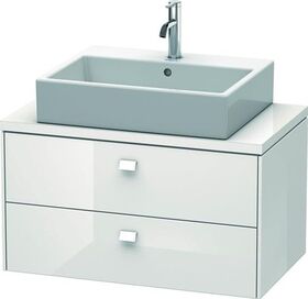 Duravit Konsolenunterschrank BRIOSO Griffe Frontfarbe 442x820x480mm we hgl