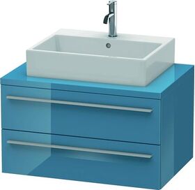 Duravit Konsolenunterschrank X-LARGE 440x800x548mm stone blue hochglanz